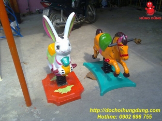 Thú nhún lò xo con thỏ